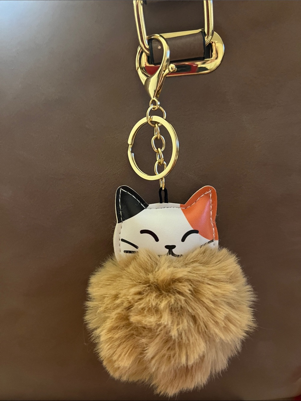 π₯Cute Cat Pom Pom Keychain - All Assorted Colors - Picture 11 of 12